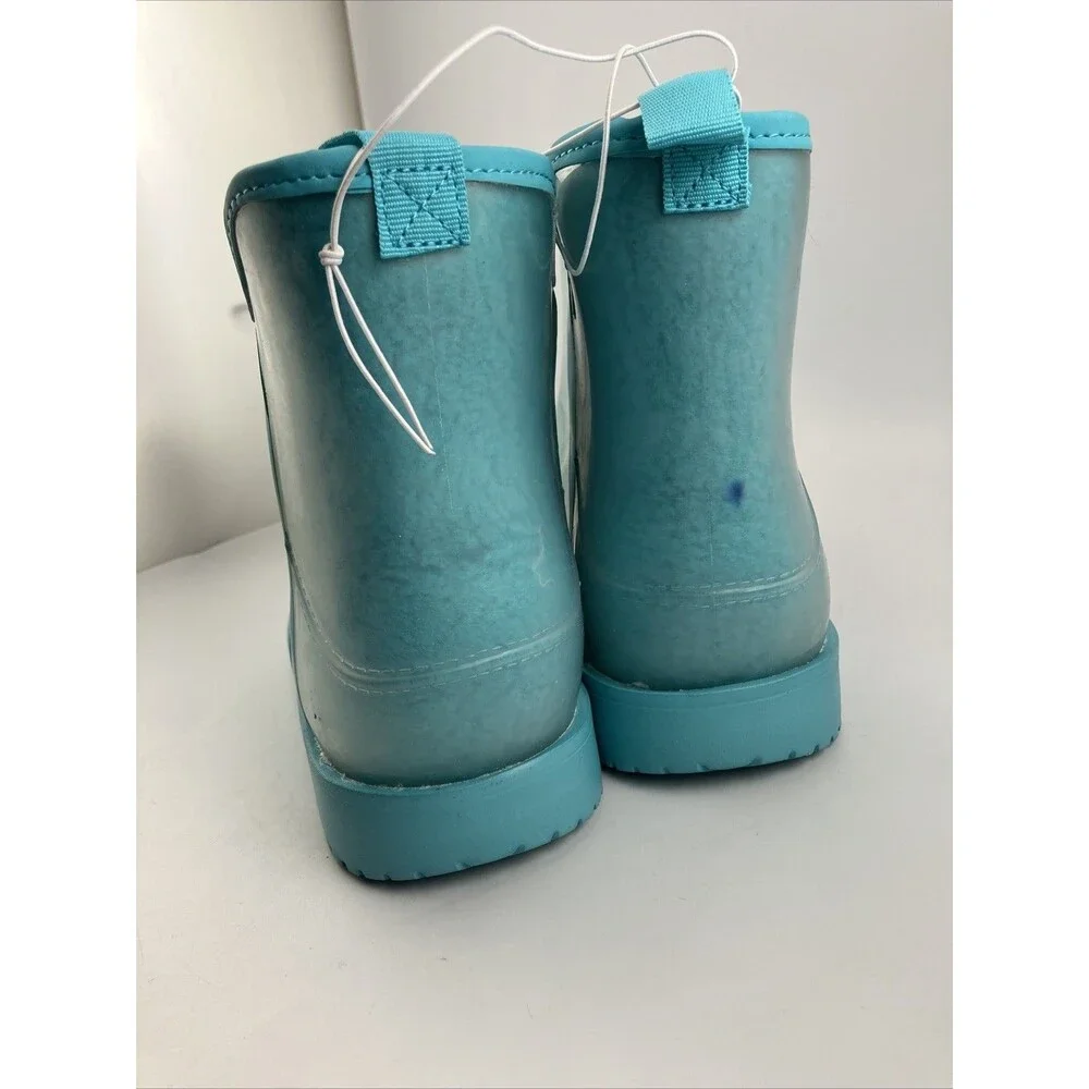 NEW Wonder Nation Girls Faux Sherpa Boots Blue Winter boots KIDS - Size 6 - Picture 3 of 16